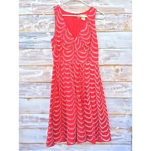 Red and White Eyelet Sundress